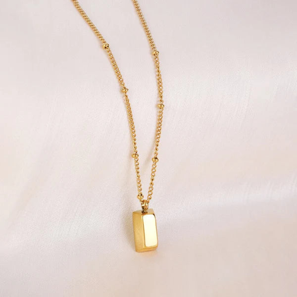 Golden Rectangular Pendant