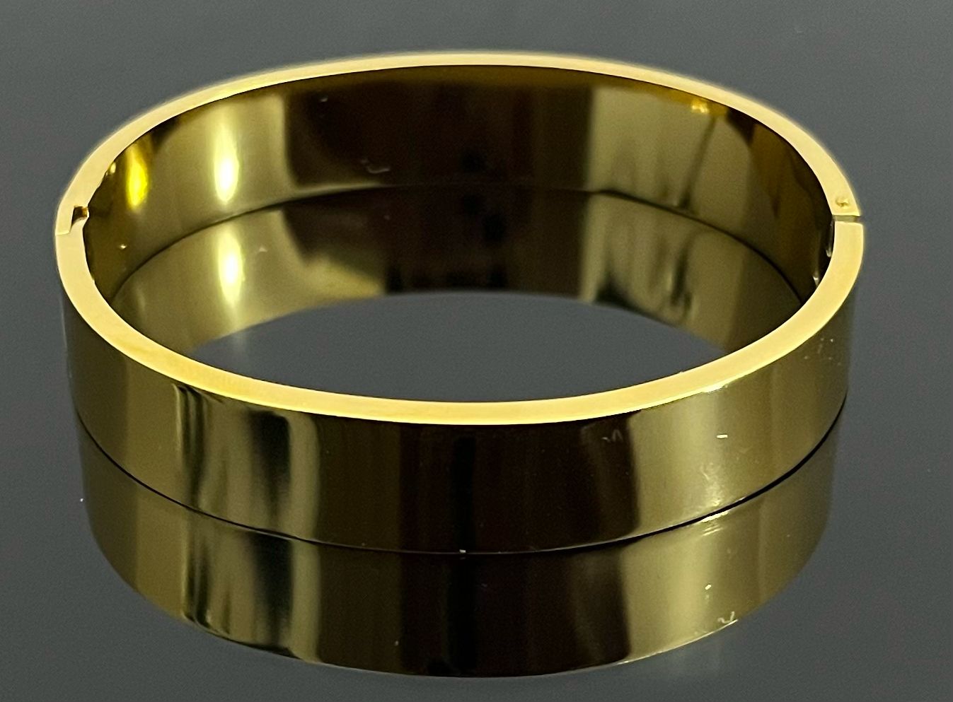 18K Gold-Plated Enamel Art Inspired Anti-Tarnish Bangle Bracelet