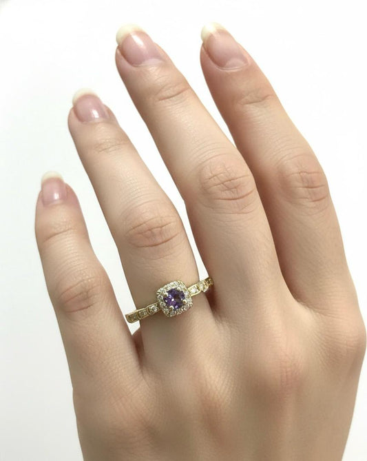 Royal Purple Adjustable Ring