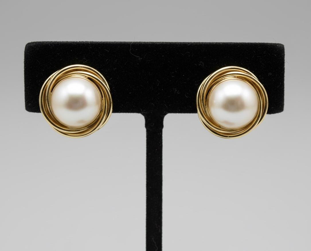 Classic Pearl Stud Earrings