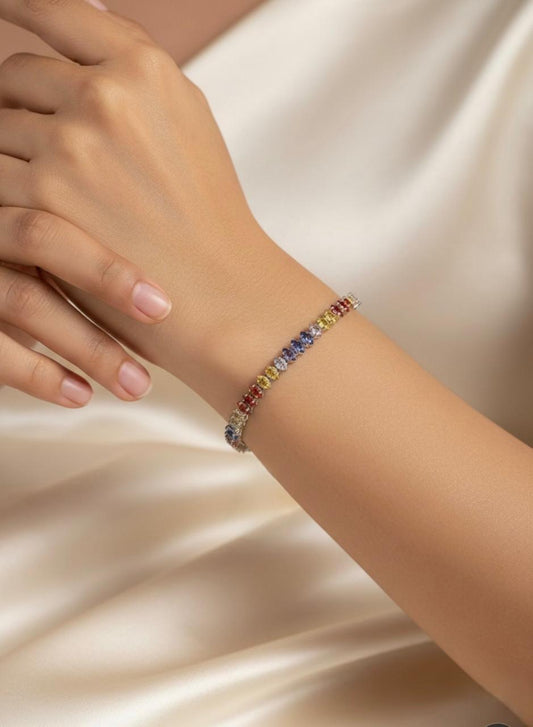 Multicolour Gemstone Bracelet