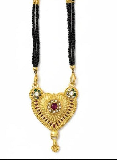 Royal Red Heart Mangalsutra
