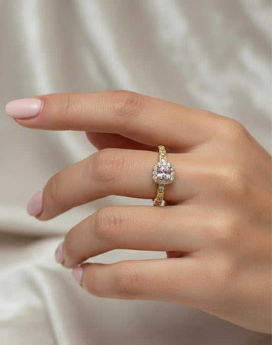 Blush Halo Ring