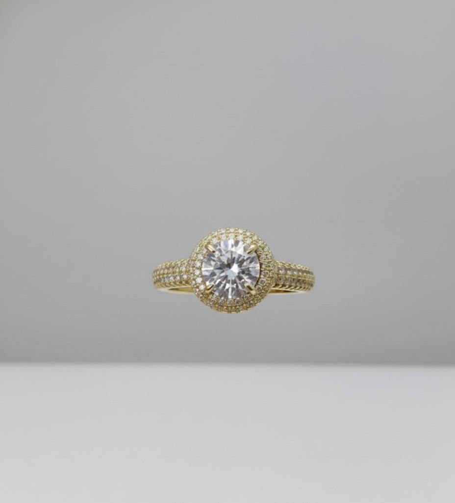 Radiant Solitaire Style Ring