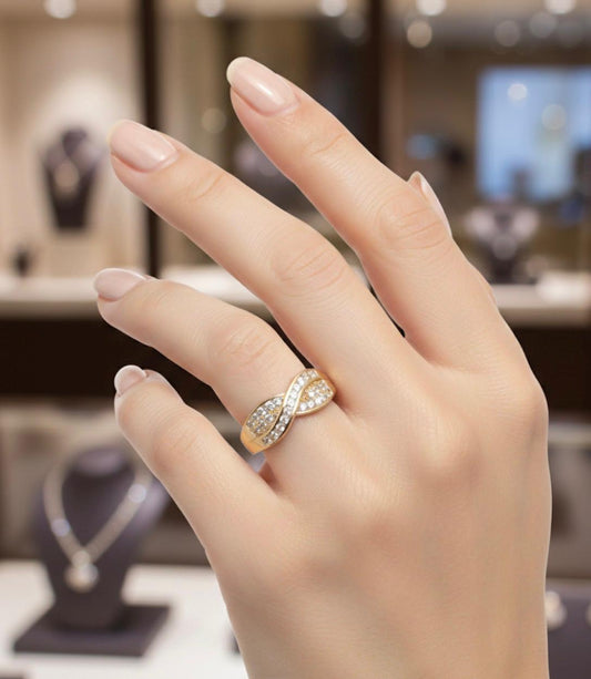 Infinity Sparkle Band Ring