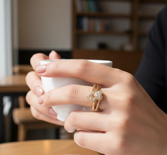 Royal Heart Crystal Ring