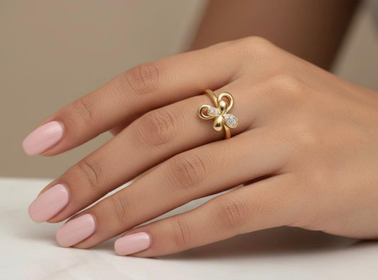 Butterfly Glow Adjustable Ring
