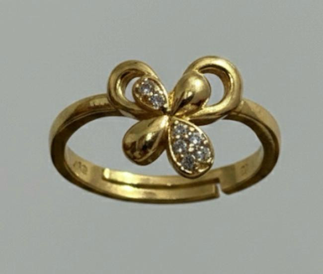 Butterfly Glow Adjustable Ring