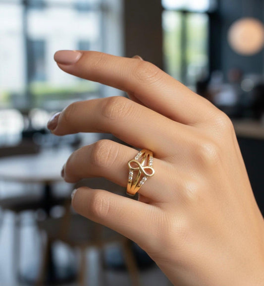 Infinity Spark Adjustable Ring