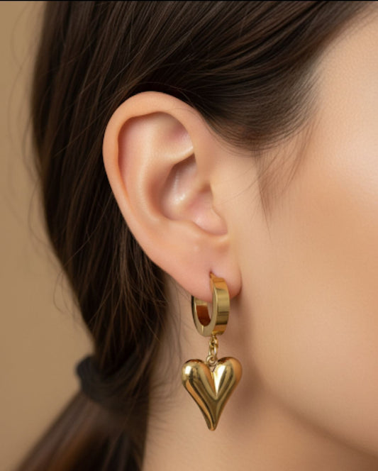 Heart Drop Earrings