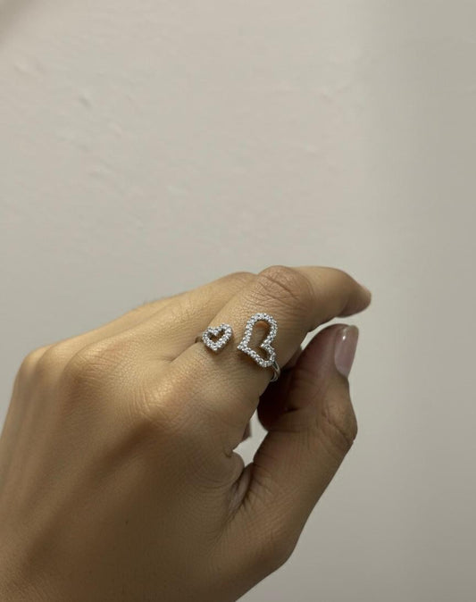Double Heart Ring