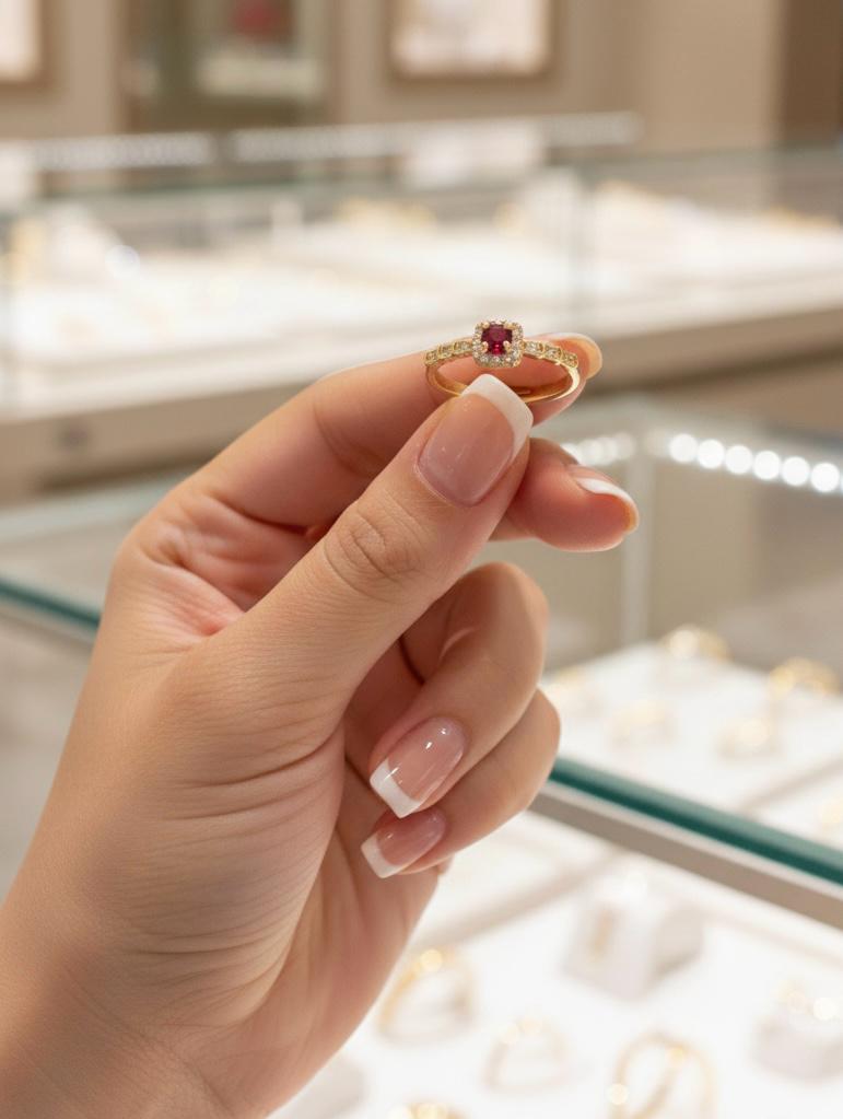 Ruby Red Adjustable Statement Ring