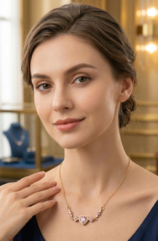 Blush Heart Radiance Necklace