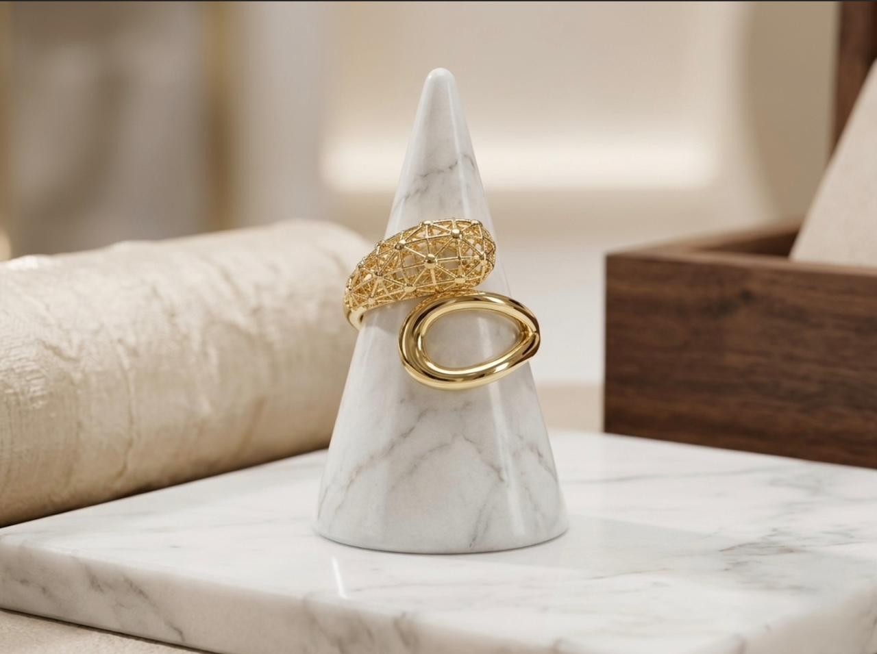 Celestial Mesh Adjustable Ring