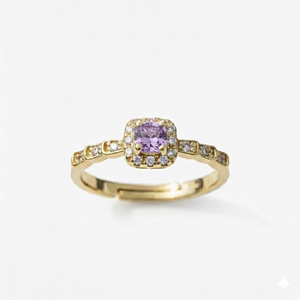 Royal Purple Adjustable Ring