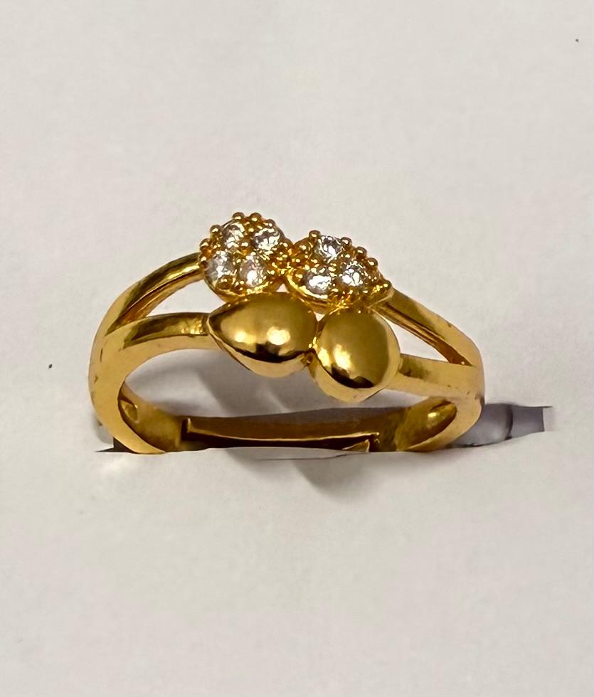 Twin Bloom Sparkle Ring