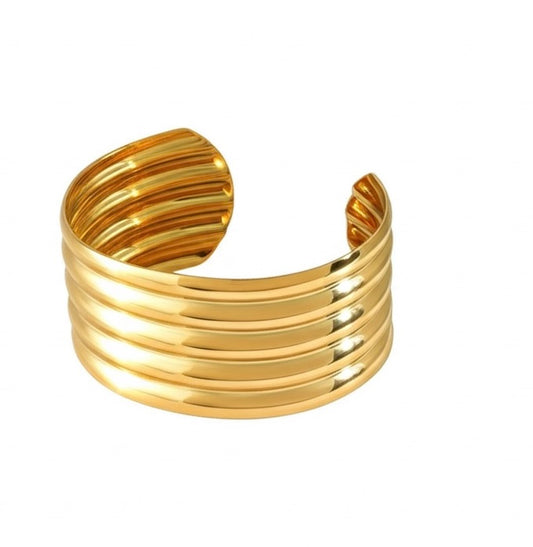 18K Gold Plated Ribra Luxe Cuff Bracelet