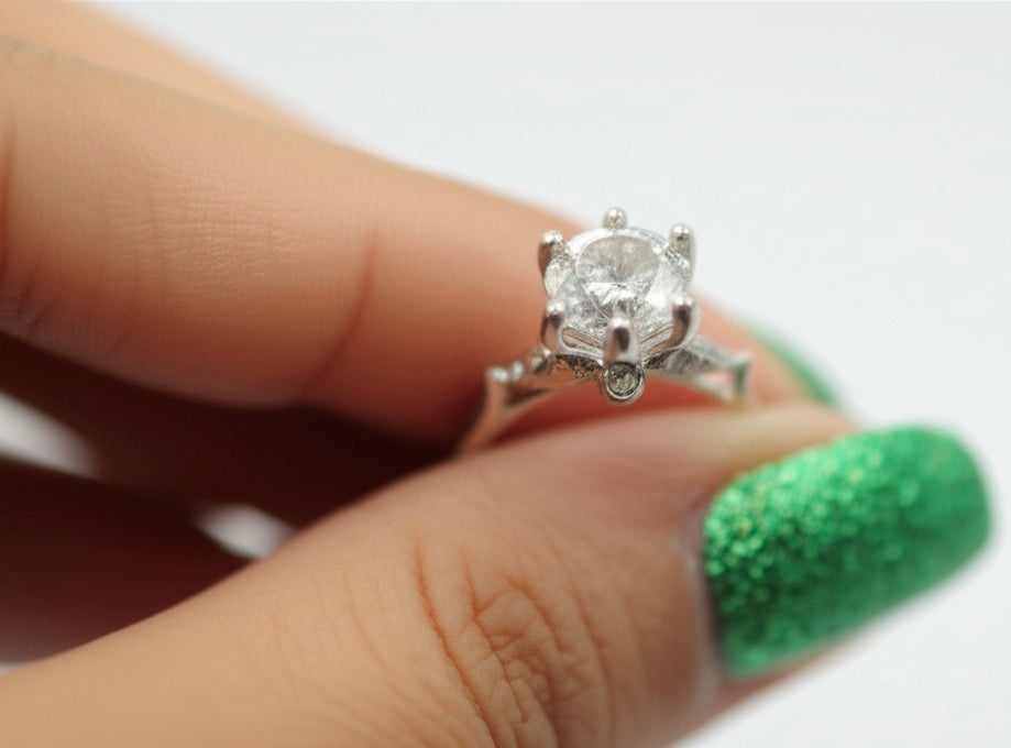Silver Plated Contemporary Korean Finger Ring – Adjustable