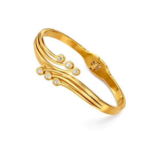 Contemporary Anti Tarnish Geometric Bracelet