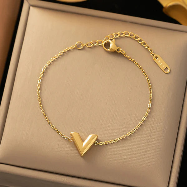 V-Shaped Wraparound Bracelet