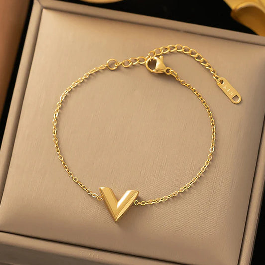 V-Shaped Wraparound Bracelet