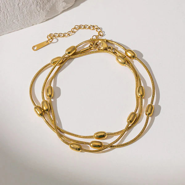 Triple Strand Necklace | Wraparound Bracelet cum Necklace