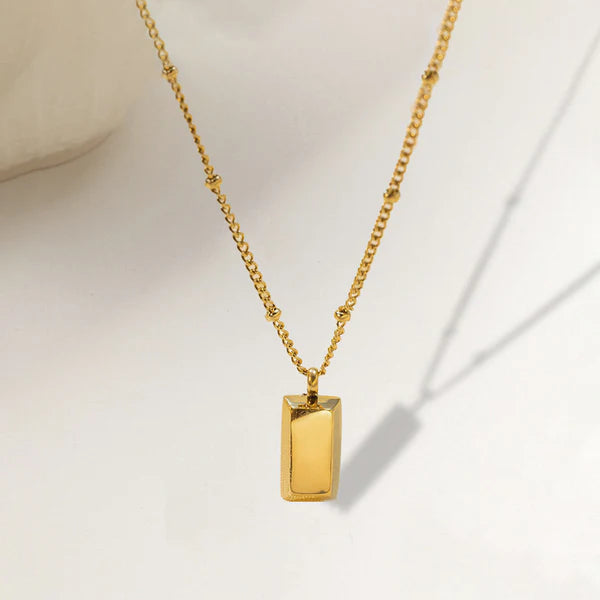 Golden Rectangular Pendant