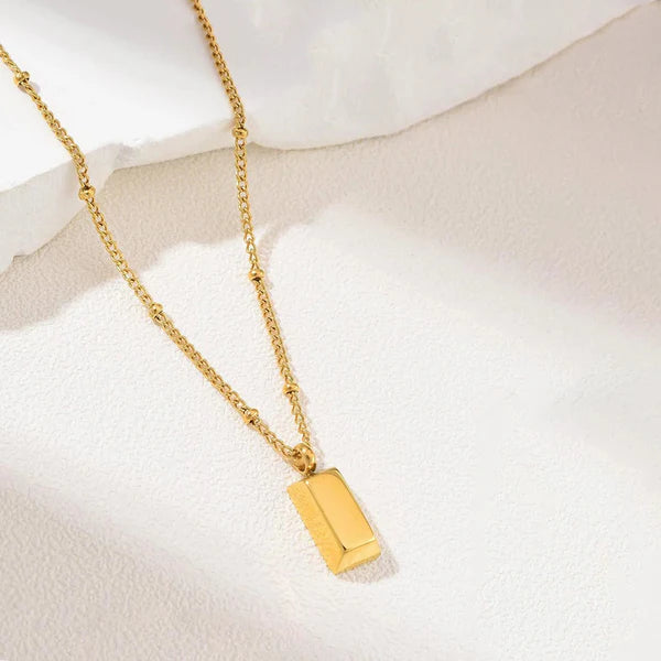 Golden Rectangular Pendant