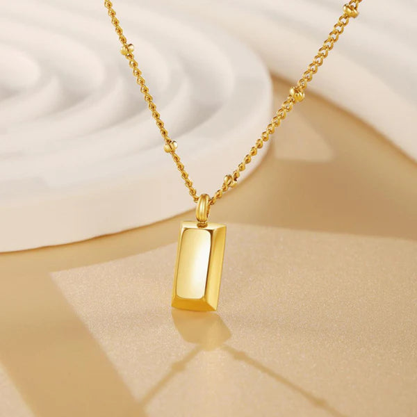 Golden Rectangular Pendant