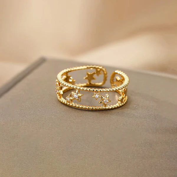 Star Themed Adjustable Finger Ring