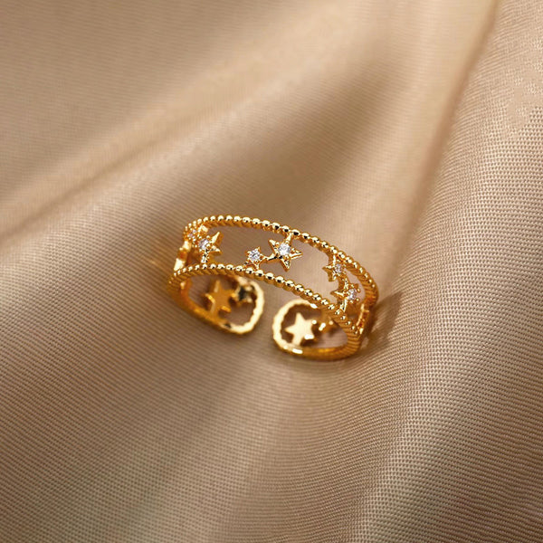 Star Themed Adjustable Finger Ring