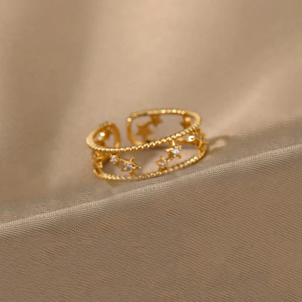 Star Themed Adjustable Finger Ring