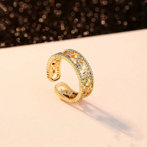 Star Themed Adjustable Finger Ring