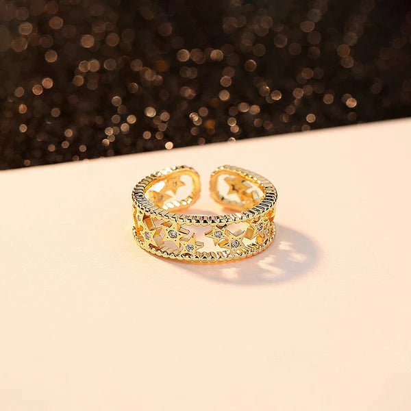 Star Themed Adjustable Finger Ring