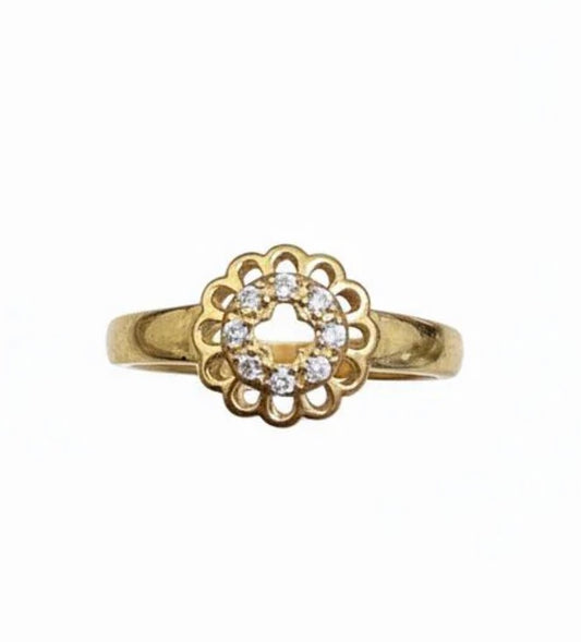 Floral Crystal Ring
