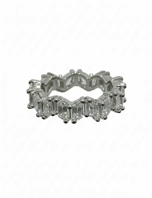Zig-Zag Eternity Ring