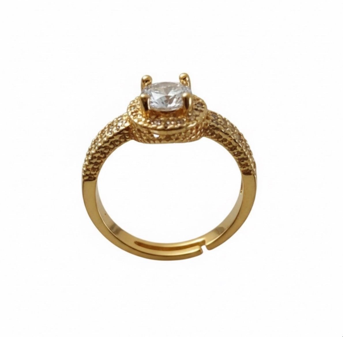 Radiant Solitaire Style Ring
