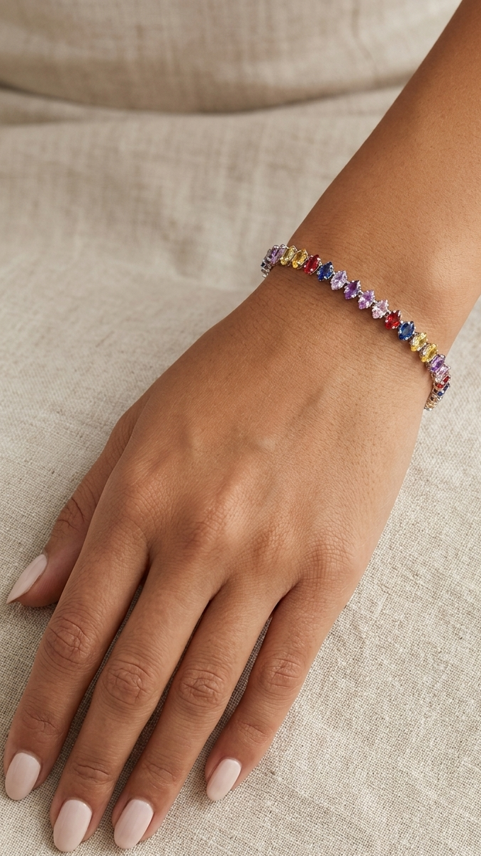 Multicolour Gemstone Bracelet