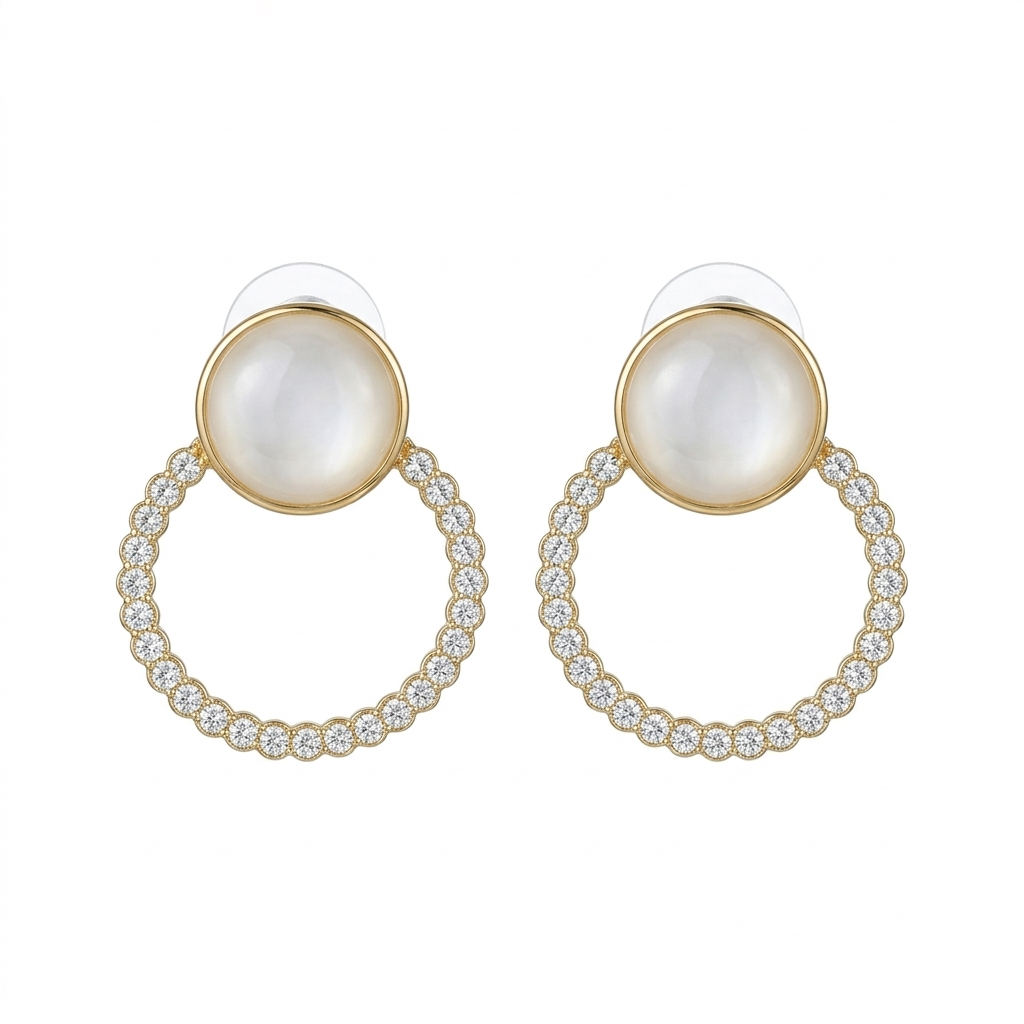 Crystal Halo Studs