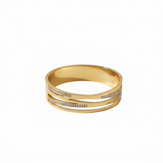 Wave Bangle " A Wave of Shine. A Symbol of Style"