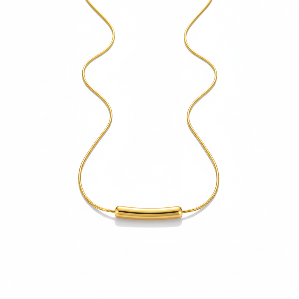 Gold-Plated Anti Tarnish Minimalistic Teardrop Necklace