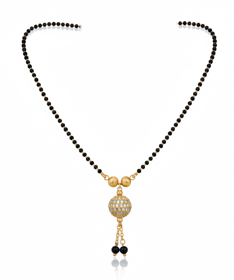 Golden Sphere Drop Mangalsutra