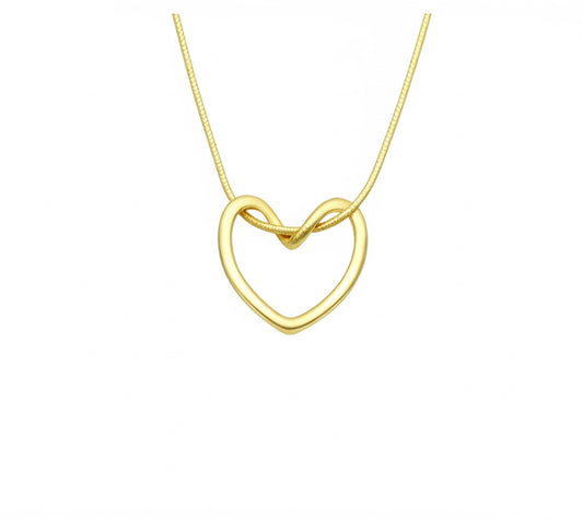 "Golden Heart Knot Necklace" 18K Gold-Plated Anti Tarnish