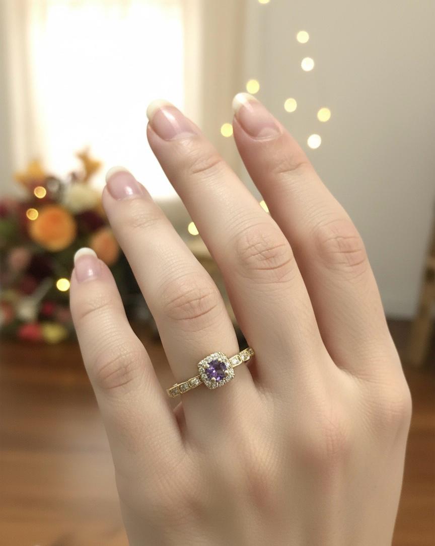 Royal Purple Adjustable Ring