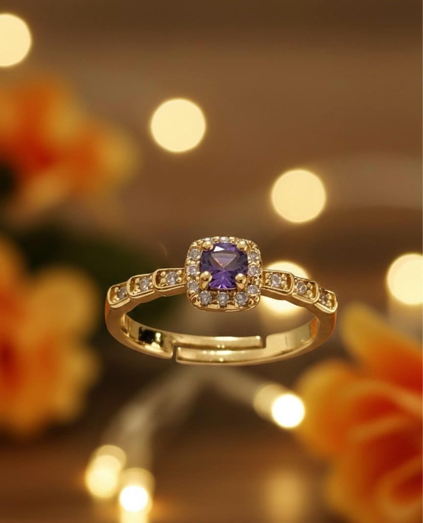 Royal Purple Adjustable Ring