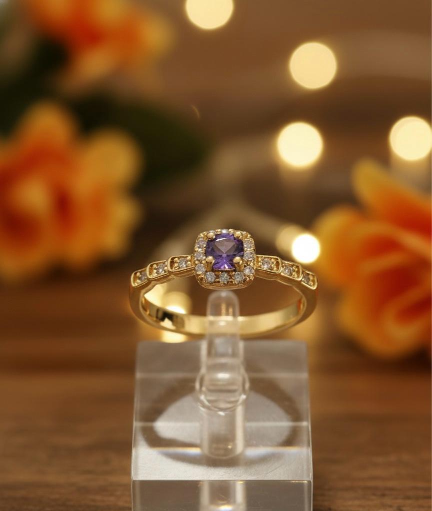 Royal Purple Adjustable Ring