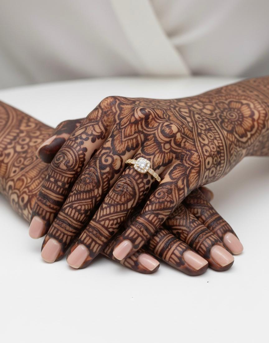 Crystal White Adjustable Ring