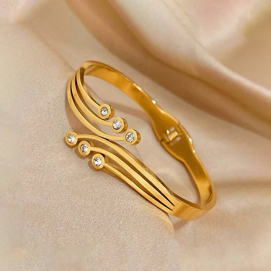 Contemporary Anti Tarnish Geometric Bracelet