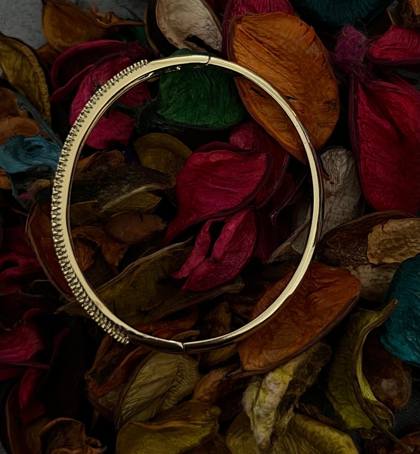 Triple-Row Pave Bangle