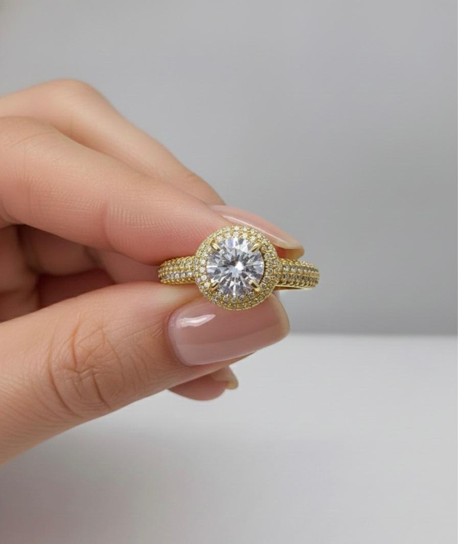 Radiant Solitaire Style Ring